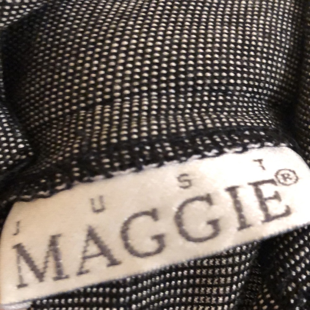 Beautiful Vintage Just Maggie Houndstooth Skirt w/Belt - Picture 4 of 5